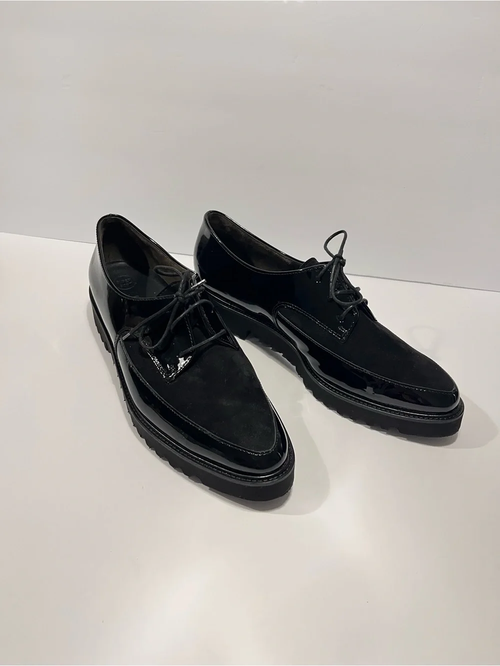 New Paul Green Soho Oxford Loafer Soft Pattern & Suede Leather Women Shoes Size7